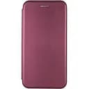 Кожаный чехол-книжка Classy для Motorola Moto G75 5G Бордовый