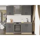 Кухня модульная Эверест Оптима набор №2 Графит 2 м (EVR-5698)