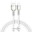 Кабель Baseus Cafule Metal USB to Lightning 1 m White (CALJK-A02) [82098]