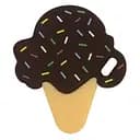 Прорізувач для зубів Lindo Морозиво, коричневий (LI 328-33)