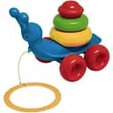 Пирамидка Tigres Улитка, 8 элементов, синий (39770)