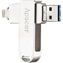 Флешка металева для iPhone Apacer AH790 64 GB роз'єм Lightning