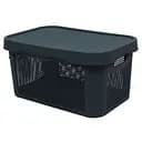 Кошик для зберігання Qutu Q-Basket Grey, 22 л, 39х29х23,5 см, сірий (Q-BASKET д/хранения с/к GREY 22л.)