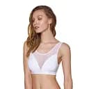 Топ с прозрачной вставкой Passion PS002 TOP white L