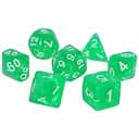Набір кубиків Glitter 7 Dice Set - Light Green , 7 шт. (g7dglit05)