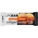 Батончик LipoBar Exclusive Protein Bar, 50 грамм обогащенный биоактивным коллагеном Peptan - Абрикос