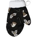 Перчатка декоративная Прованс Шапочки на черном 26х18 см (37550)