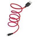 Кабель силіконовий Hoco X21 Plus Micro-USB 1 метр гнучкий червоний 6931474711878