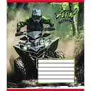 Зошит учнівський "Квадроцикли" 012-510232C-2 в косу лінію, 12 аркушів