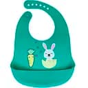 Слюнявчик силиконовый Mega Zayka Зайка с карманом MGZ-0611 (Green)