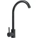 Смеситель кухонный Platinum 56 B NESP (3008 А) поворотный однорычажный из нержавеющей стали антрацит