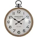 Настенные часы J-line круглые в деревянном корпусе с римскими цифрами Grand Hotel 74 см (87937)