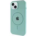 Чохол Epik Silicone Case Full Protective AA with MagSafe для Apple iPhone 15, 6.1 Бірюзовий/Light Turquoise