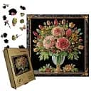 Пазл дерев'яний Історія Півонії, А4, 100 елементів, Дерев’яна коробка