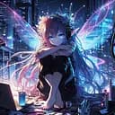 Деревянный пазл Девушка фея эльф (ver 1), А2, Деревянная коробка 300+ элементов