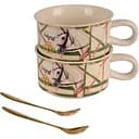 Набір чашок Led Horses з ложками 220 мл 2 шт. (B060358)