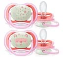 Пустышка Philips Avent Ultra Air Ночная, 6-18 мес, 2 шт. (SCF376/22)
