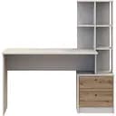 Офісний стіл Doros Т7 Кашемір/Дуб Евок 136х55х138 (DRS-011513)