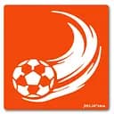 Трафарет для био-папа Футбол-1 j091-24*24см, размер 24 х 24см