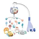 Музыкальная карусель WToys 32579-1 Звездные сны колыбельные на украинском, проектор голубая