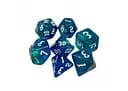 Набор кубиков Double Color Glitter 7 Dice Set - Blue-Aqua , 7 шт. (g7dglitdc01)