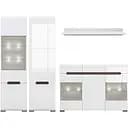 Модульная стенка для гостиной ВМК (БРВ) Ацтека N77862 Белый/Белый глянец (BRW-1641)