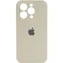 Чохол Epik Silicone Case Full Camera Protective AA для Apple iPhone 13 Pro Max 6.7 Бежевий/Antique White