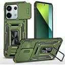 Ударостійкий чохол Epik Camshield Army Ring для Xiaomi Poco X6 Pro Оливковий / Army Green