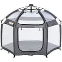 Автоматичний намет MR 1515 з сітчастими стінками, чохлом на дах і блискавкою, розмір, сірого кольору