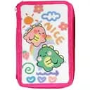 Пенал школьный C 60688-4 с двумя отделениями и набором канцтоваров