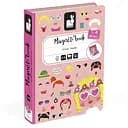 Магнитная книга Janod Смешные лица, девочка (J02717)