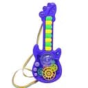 Детская музыкальная гитара TK-14702 «Малыш Музыченько» со светом, звуком и шестерёнками, синяя