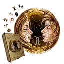 Пазл деревянный Знак Зодиака Близнецы, А3, Деревянная коробка 200 элементов