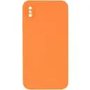 Чохол Epik Silicone Case Square Full Camera Protective AA No Logo для Apple iPhone XS Max 6.5 Помаранчевий/Papaya