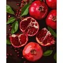 Картина за номерами Santi з алмазною мозаїкою Соковиті гранати 40х50 см