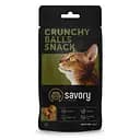 Лакомства хрустящие Savory Cats Snacks Crunchy Balls Для взрослых привередливых котов шарики с кошачьей мятой 60 г