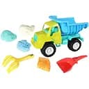Игровой песочный набор KZ 6438-2 с самосвалом и аксессуарами для игр в песочнице и на пляже.