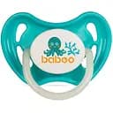 Пустышка круглая Baboo Sea Life, латексная, светится в темноте, 0+, бирюзовая (5-043)