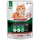Вологий корм для стерилізованих котів Morando Tradizioni Sterilized беззерновий шматочки в желе з лососем та тунцем 85 г