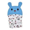 Прорезыватель-перчатка "Зайка" MGZ-0404(Blue) на липучке