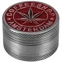 Гриндер для измельчения табака Амстердам HL-243 COFFEESHOP Silver Red (10902)