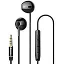 Наушники проводные Baseus H06 Encok пластиковые амбюшуры черные NGH06-01