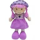 Лялька м'яка Devilon 36 см фіолетова сукня (860876)