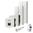 Комплект Solax 7.2: Однофазний гібридний інвертор на 6 кВт з АКБ на 12.4 кВт/год