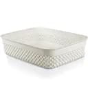 Корзина Ucsan Drop прямоугольная 2.2 л белая кость (161002.3)