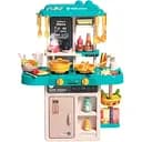 Детская кухня Limo Toy 889-255 с водой и паром, звук и свет 53 предмета 63x22x45.5 см синяя