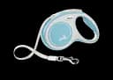 Повідець-рулетка Flexi New Comfort M, для собак до 25 кг, стрічка 5 м, блакитний (CF20T5.251.HBL.20)