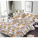 Комплект постельного белья MirSon Ranforce Elite 17-0636 Кот батон Оранжевый 220х240 см (2200009376726)