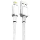 Кабель XO NB249 5A PVC Shiny Colorful Lightning Data Cable белый