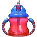 Поильник Nuby встроенный клапан с трубочкой-непроливайкой 240 мл красный (NV0404002red)